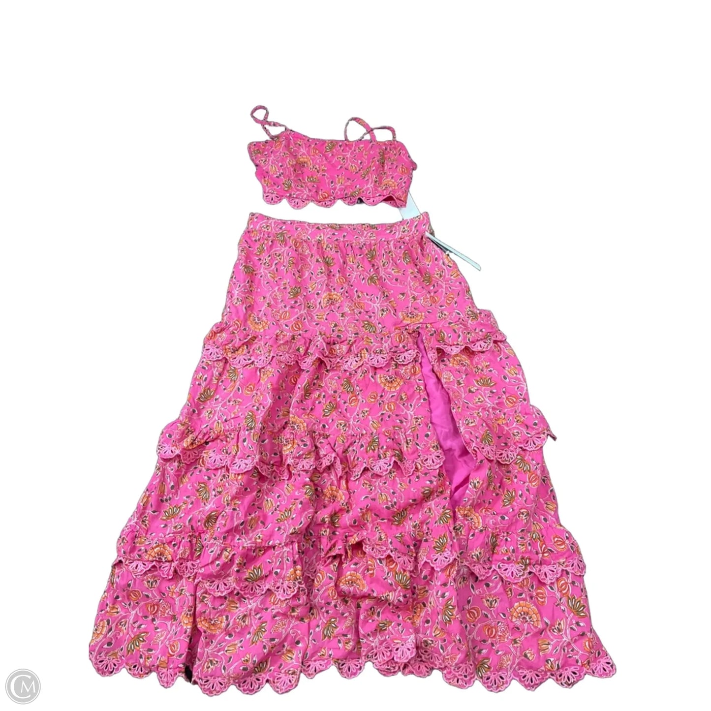 Dress Designer By Caroline Constas In Pink, Size: M