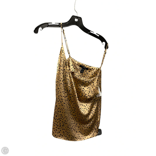 Top Sleeveless By Forever 21 In Animal Print, Size: M