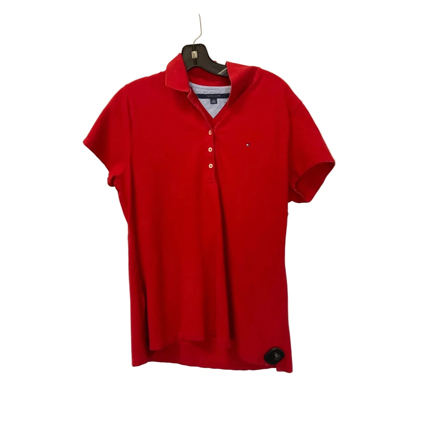 Top Short Sleeve Basic By Tommy Hilfiger In Red, Size: Xl