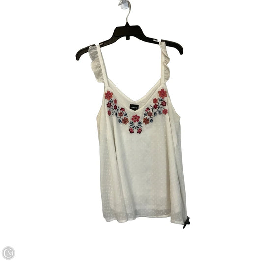 Top Sleeveless By Torrid In White, Size: M