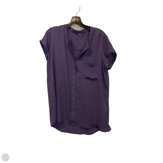 Top Short Sleeve By Simply Vera In Purple, Size: L