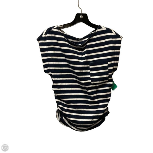 Top Short Sleeve By Loft In Striped Pattern, Size: S