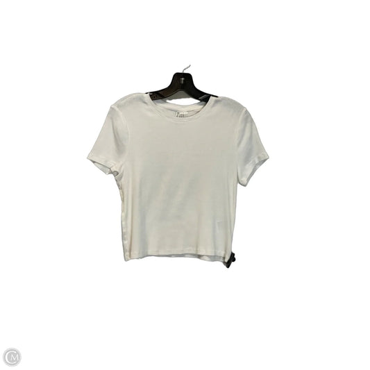Top Short Sleeve By Divided In White, Size: Xl