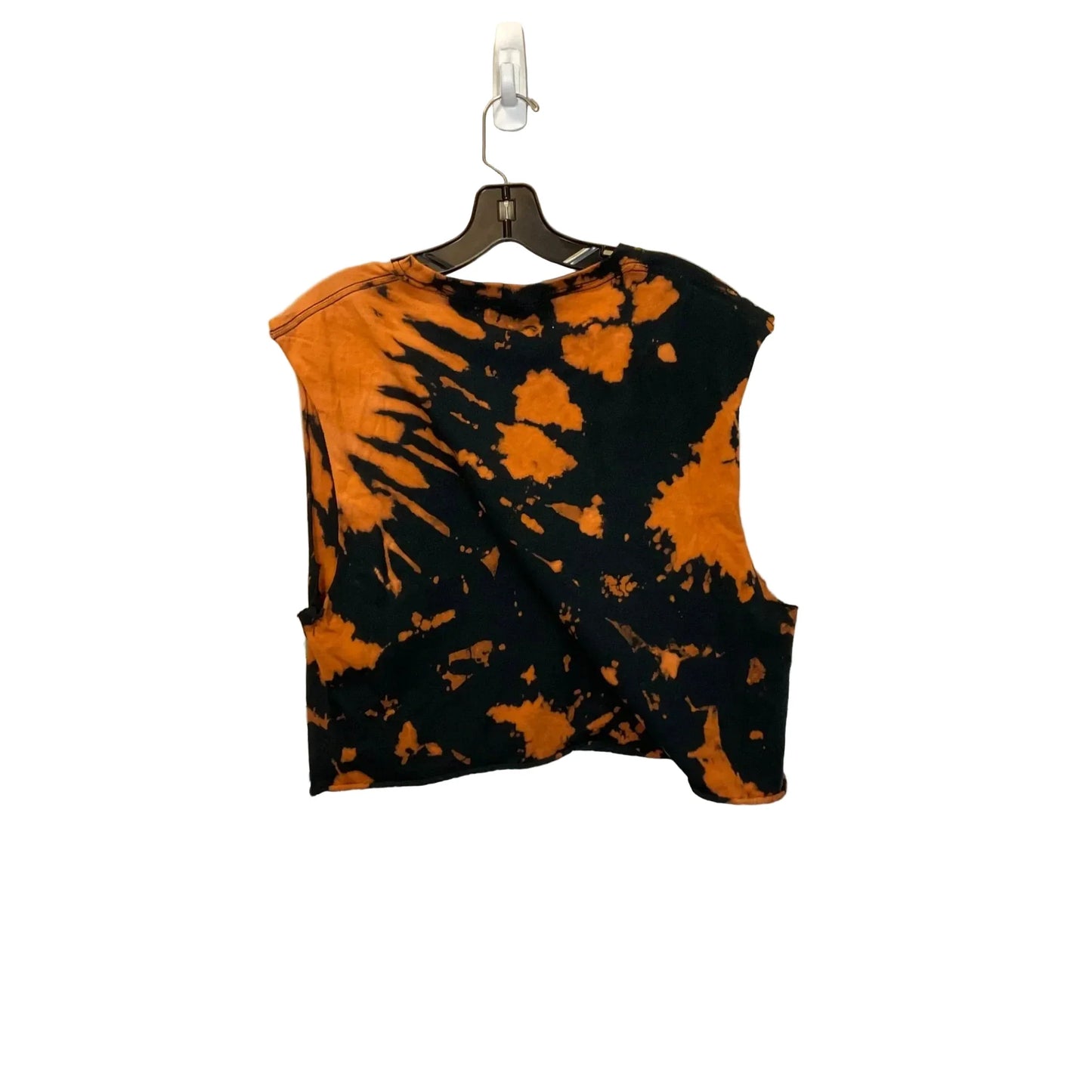 Top Short Sleeve By Clothes Mentor In Black & Orange, Size: S