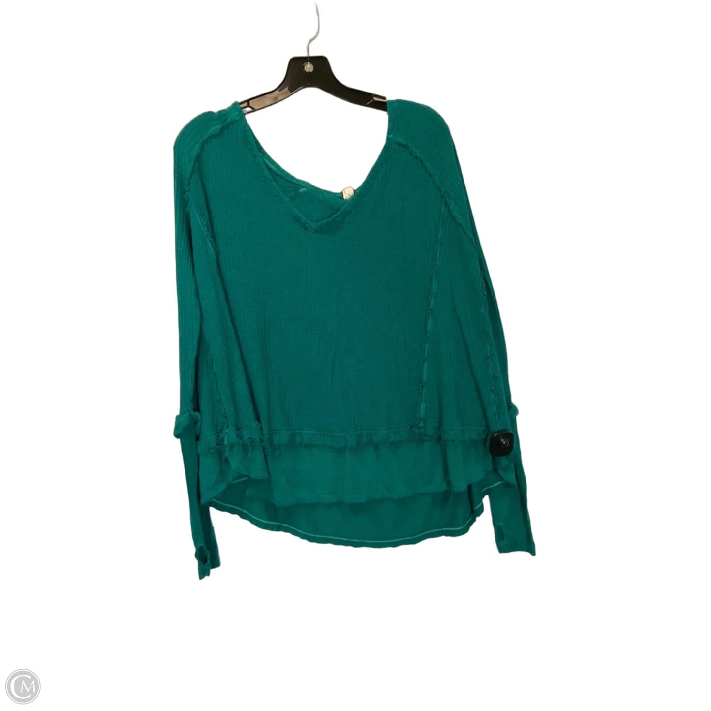 Top Long Sleeve By We The Free In Green, Size: Small
