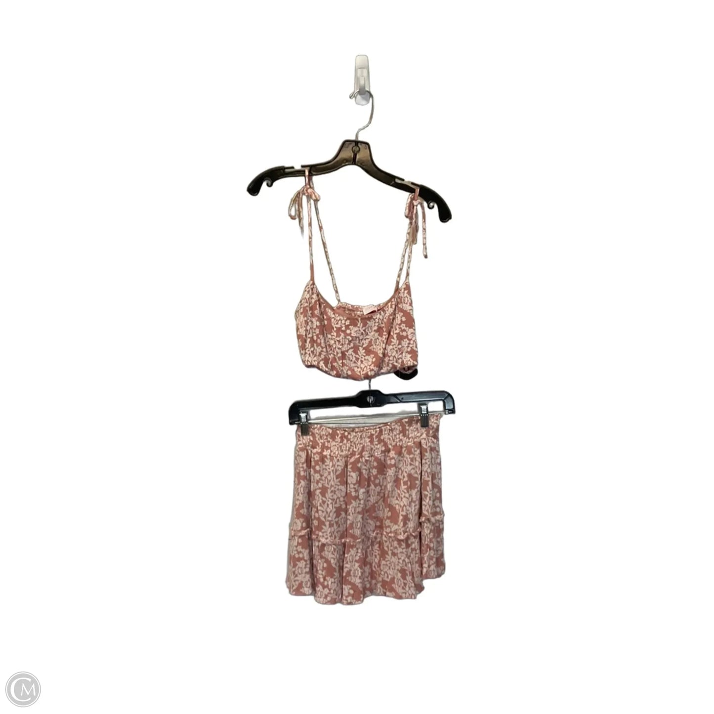 Skirt Set 2pc By Pink Lily In Pink, Size: S