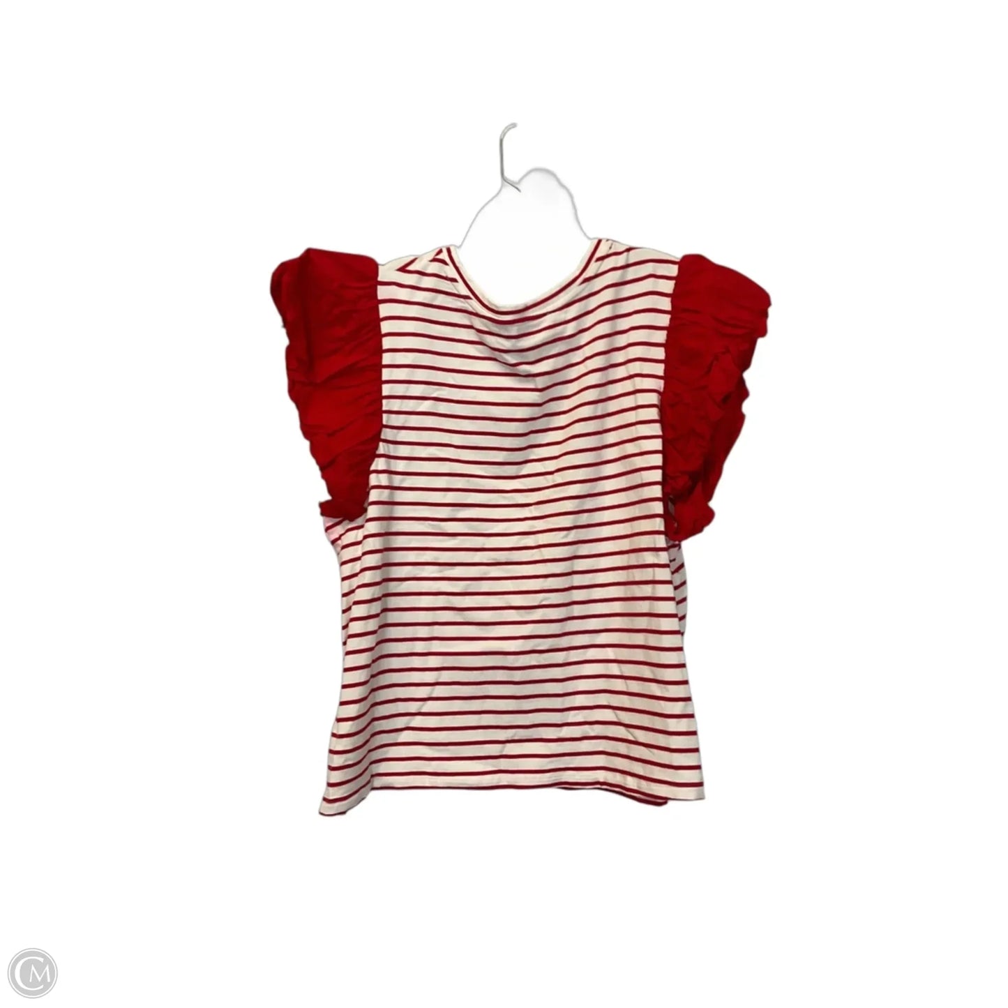 Top Short Sleeve By English Factory In Red, Size: 2x