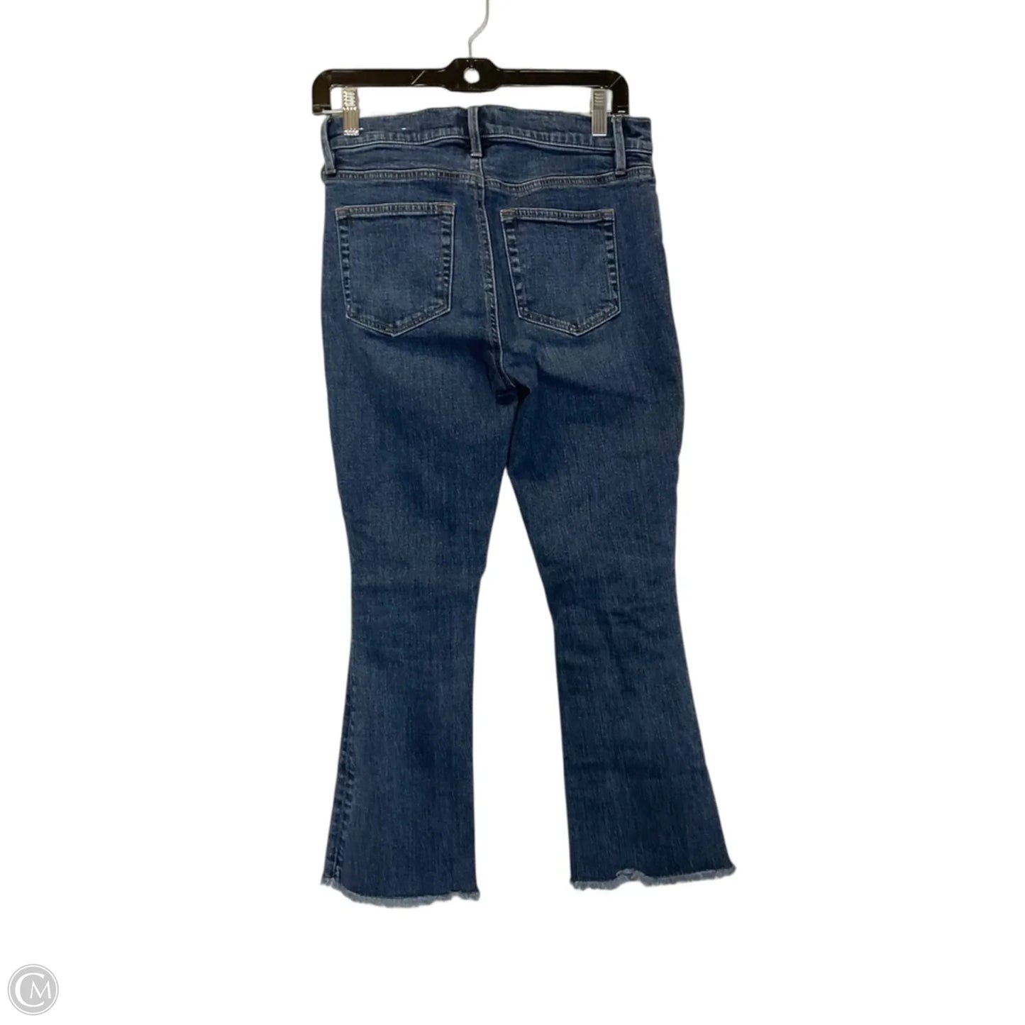 Jeans Flared By Loft In Blue Denim, Size: 0