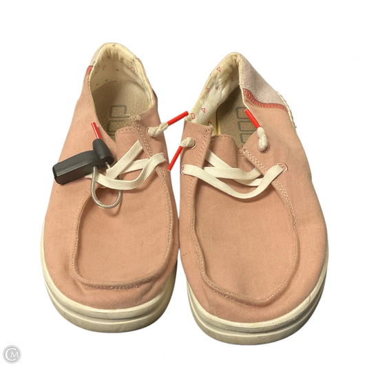 Shoes Sneakers By Hey Dude In Pink, Size: 6