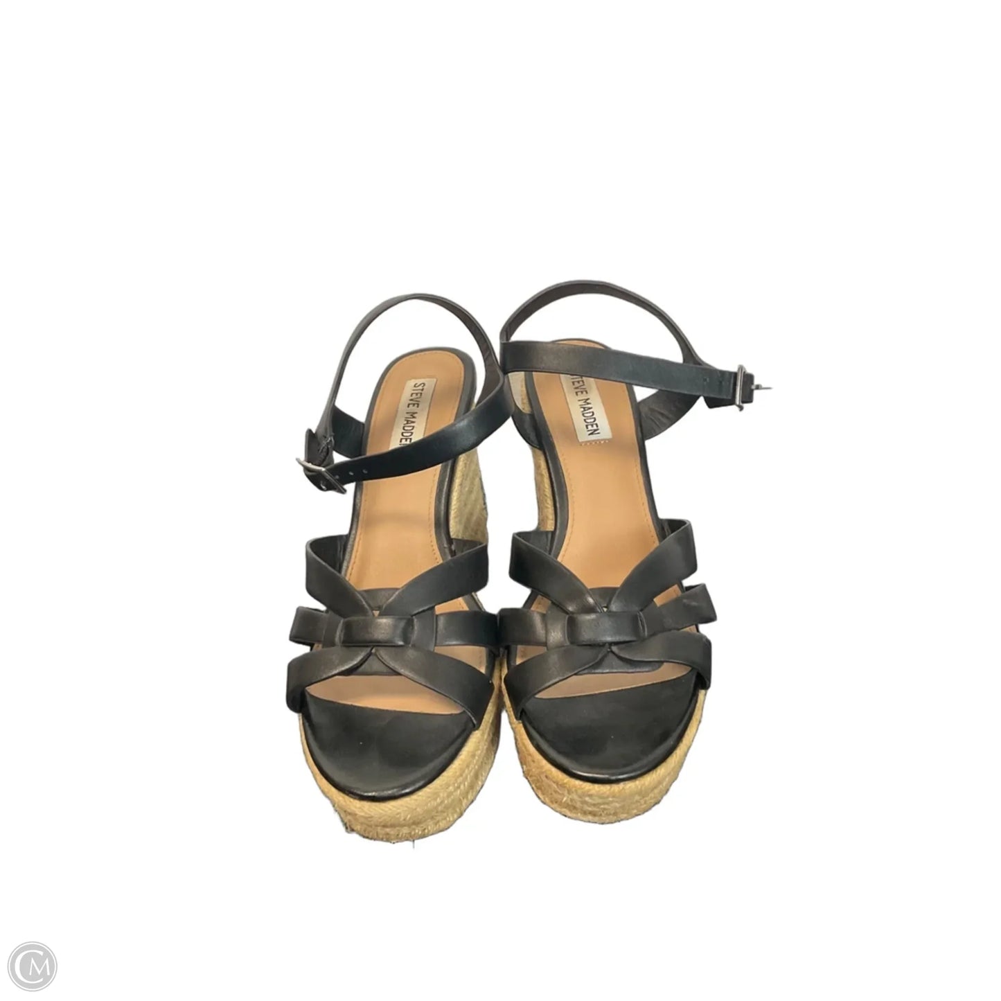 Shoes Heels Wedge By Steve Madden In Black, Size: 8.5