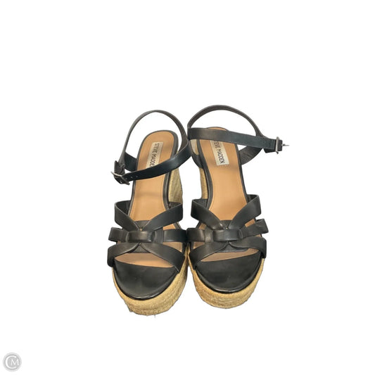 Shoes Heels Wedge By Steve Madden In Black, Size: 8.5