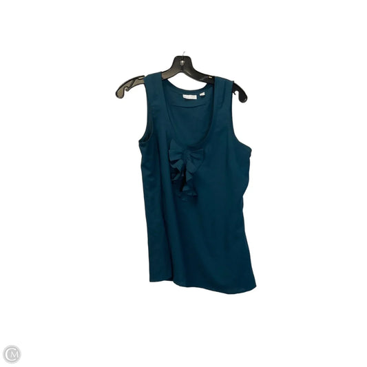Top Sleeveless By New York And Co In Teal, Size: M