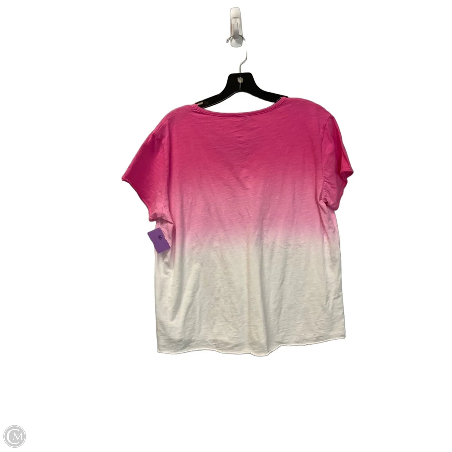 Top Short Sleeve By Charlie B In Pink, Size: L