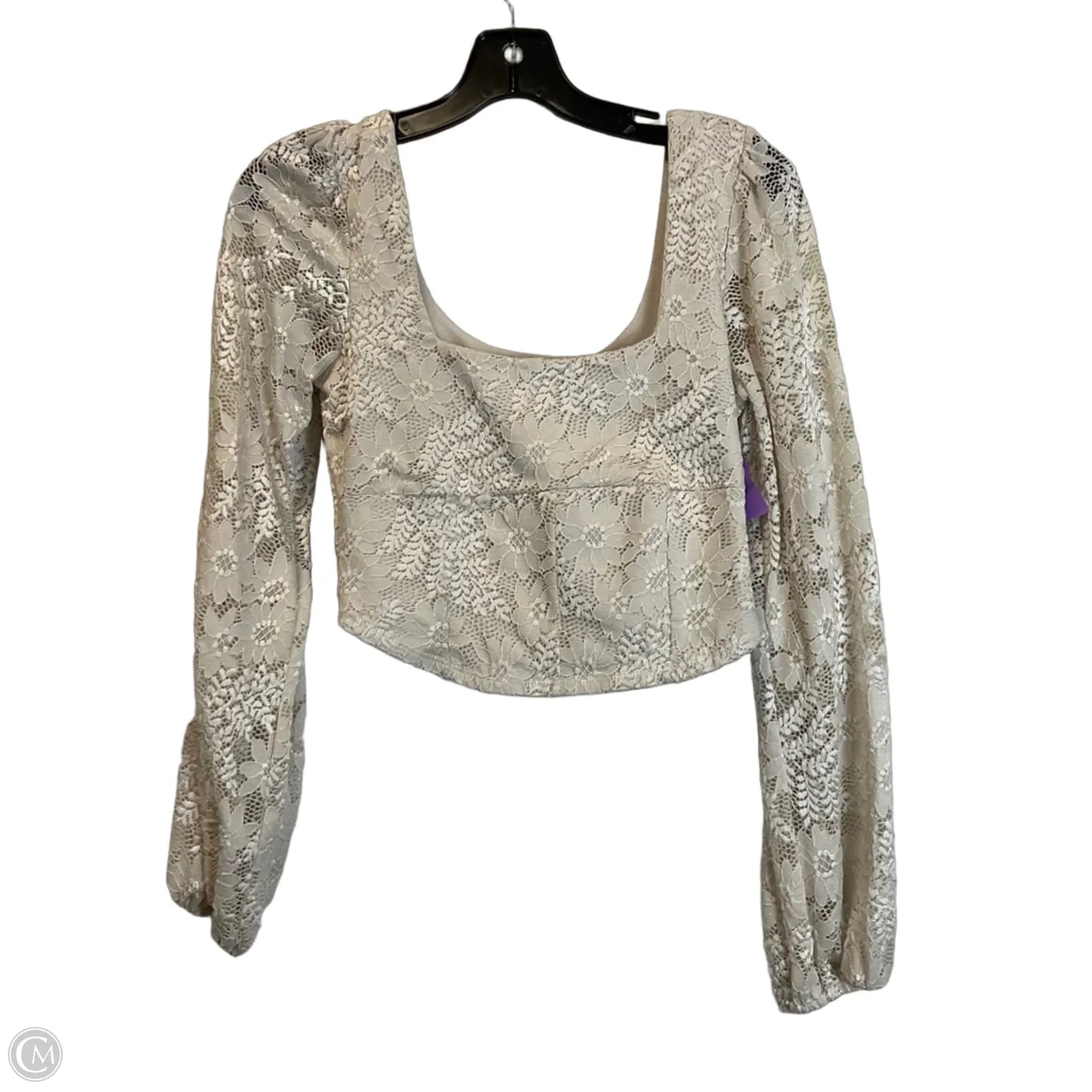 Top Long Sleeve By Altard State In Beige, Size: M