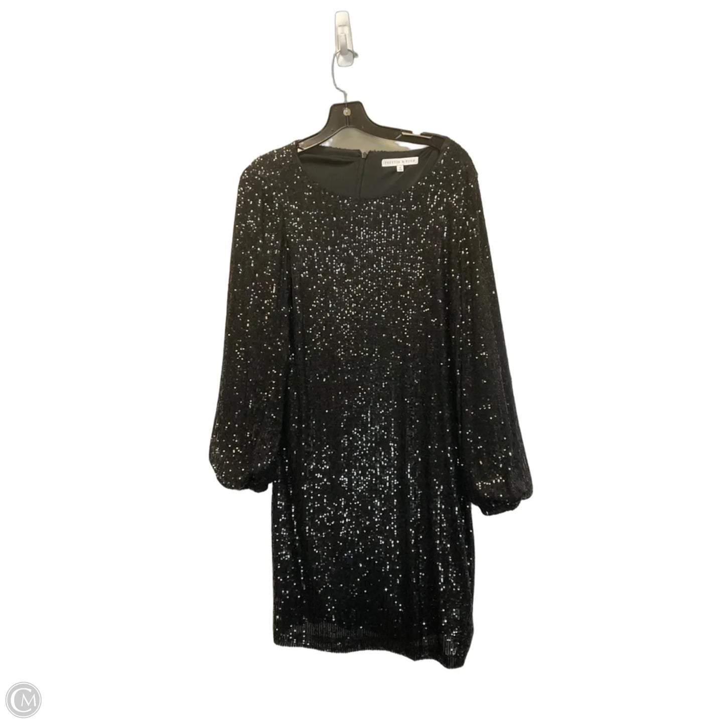 Dress Party Midi By Preston And New York In Black, Size: 12