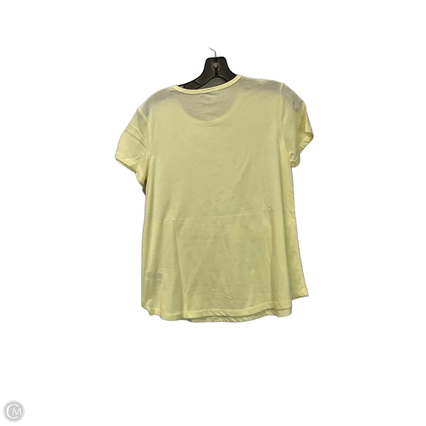Top Short Sleeve By Studio In Yellow, Size: S