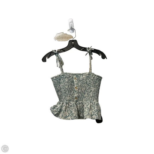 Top Sleeveless By Paper Crane In Blue, Size: M