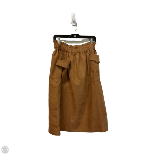 Skirt Midi By Polagram In Brown, Size: M