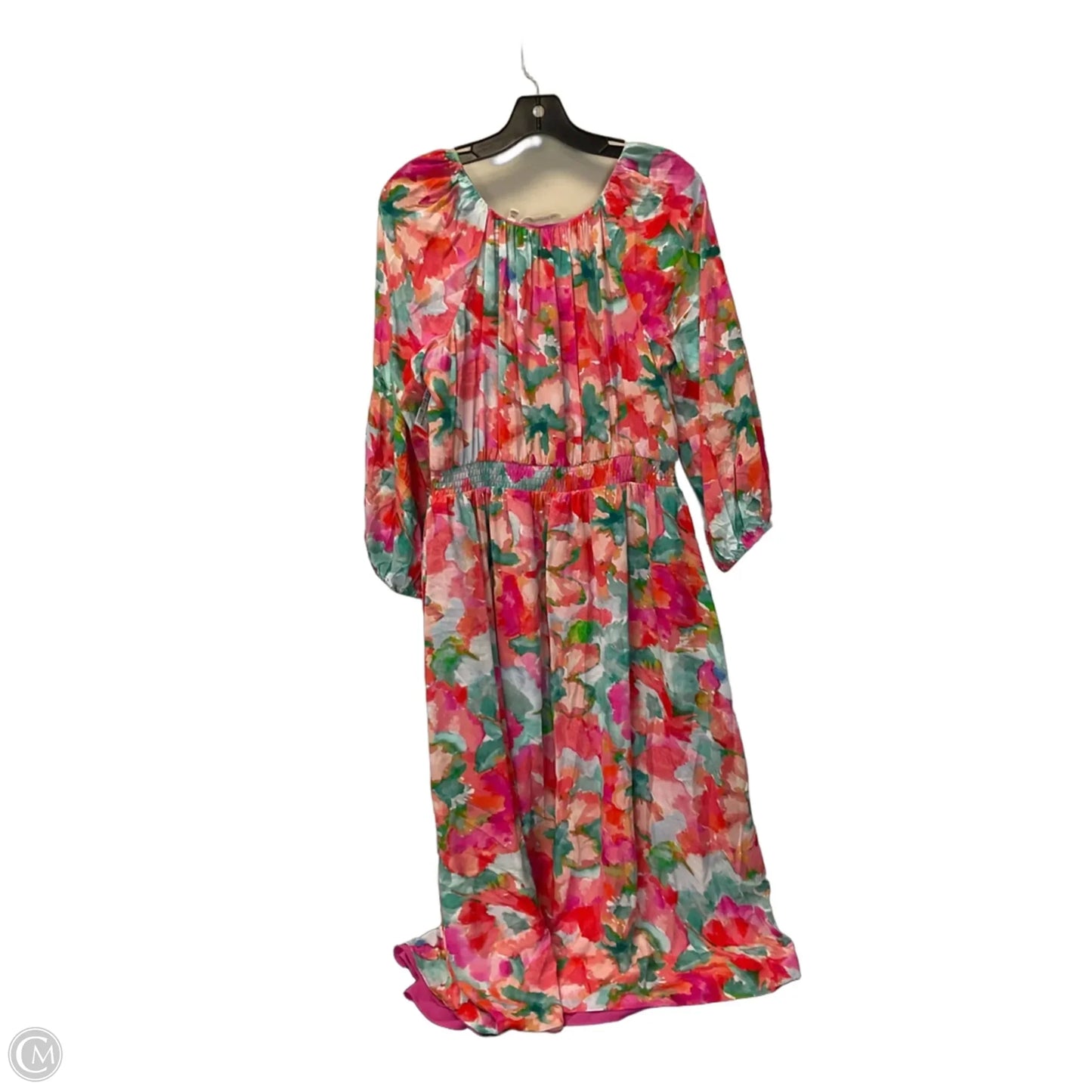 Dress Casual Midi By Soft Surroundings In Floral Print, Size: M