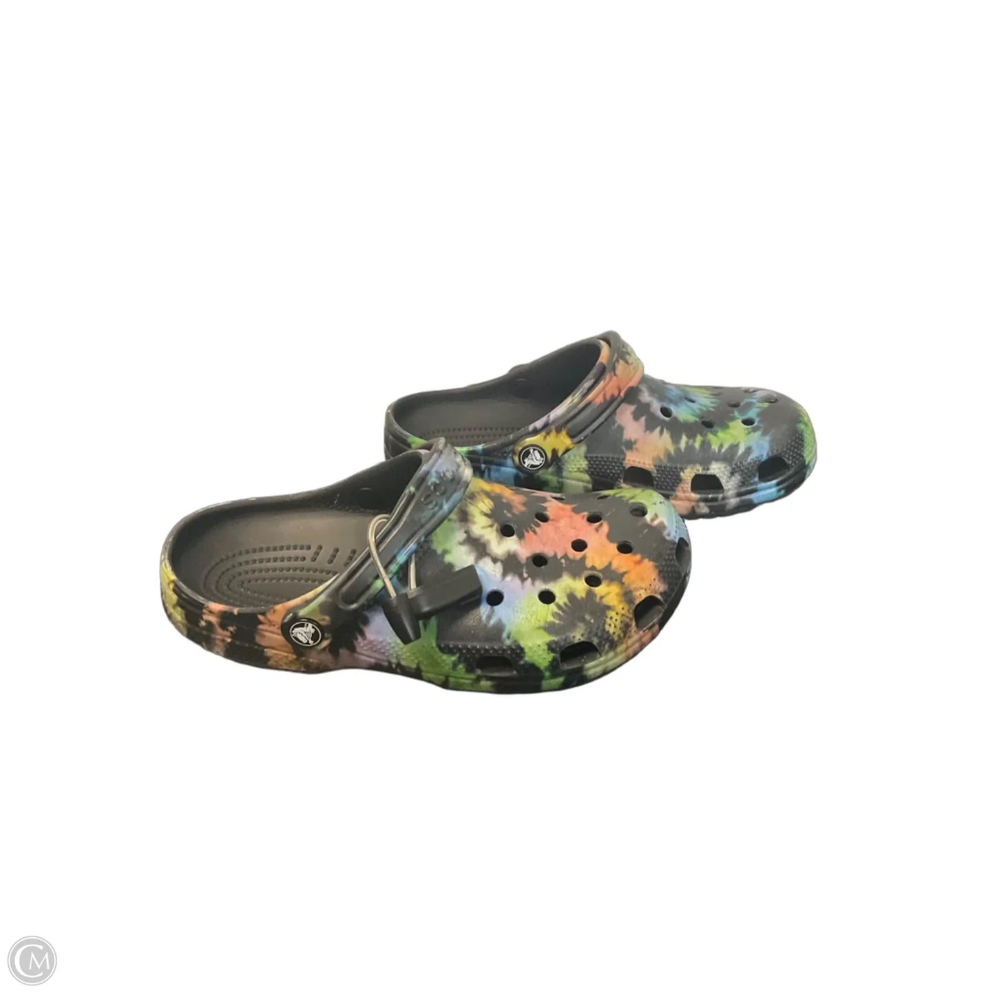 Shoes Flats By Crocs In Tie Dye Print, Size: 6