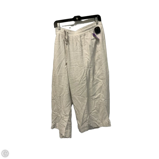 Pants Linen By Clothes Mentor In Cream, Size: 2x