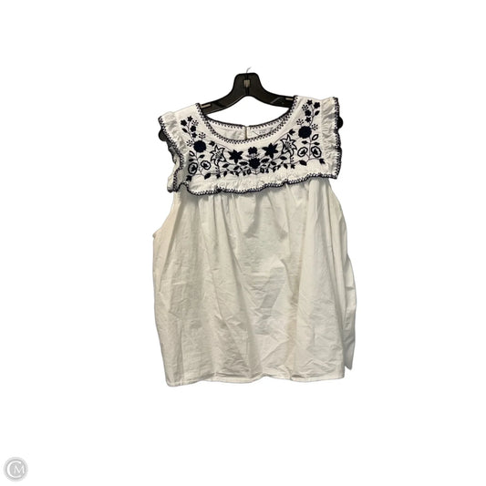 Top Sleeveless By Crown And Ivy In White, Size: Xxl