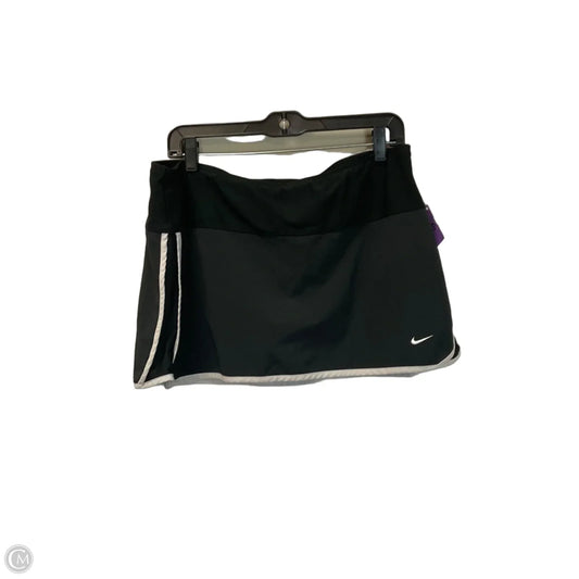 Athletic Skort By Adidas In Black, Size: L