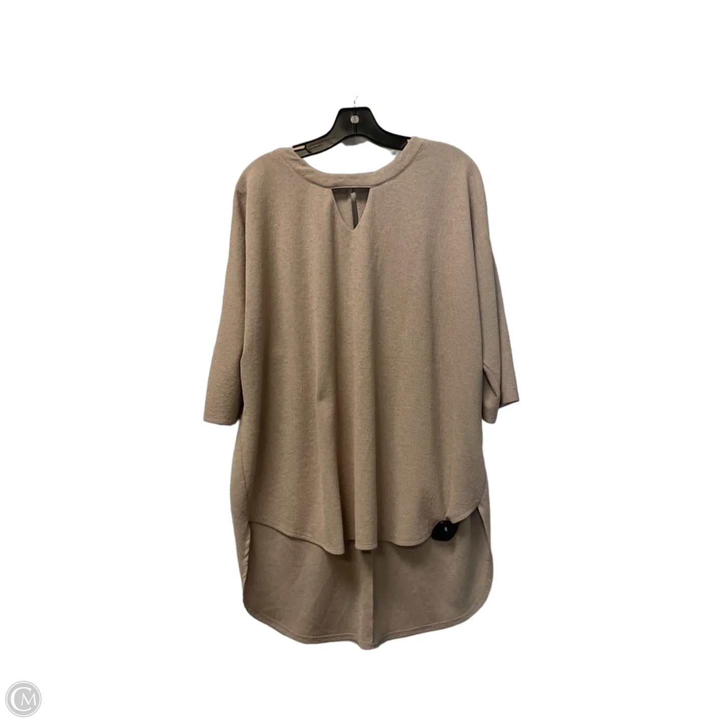 Top Short Sleeve By Cato In Brown, Size: Xl