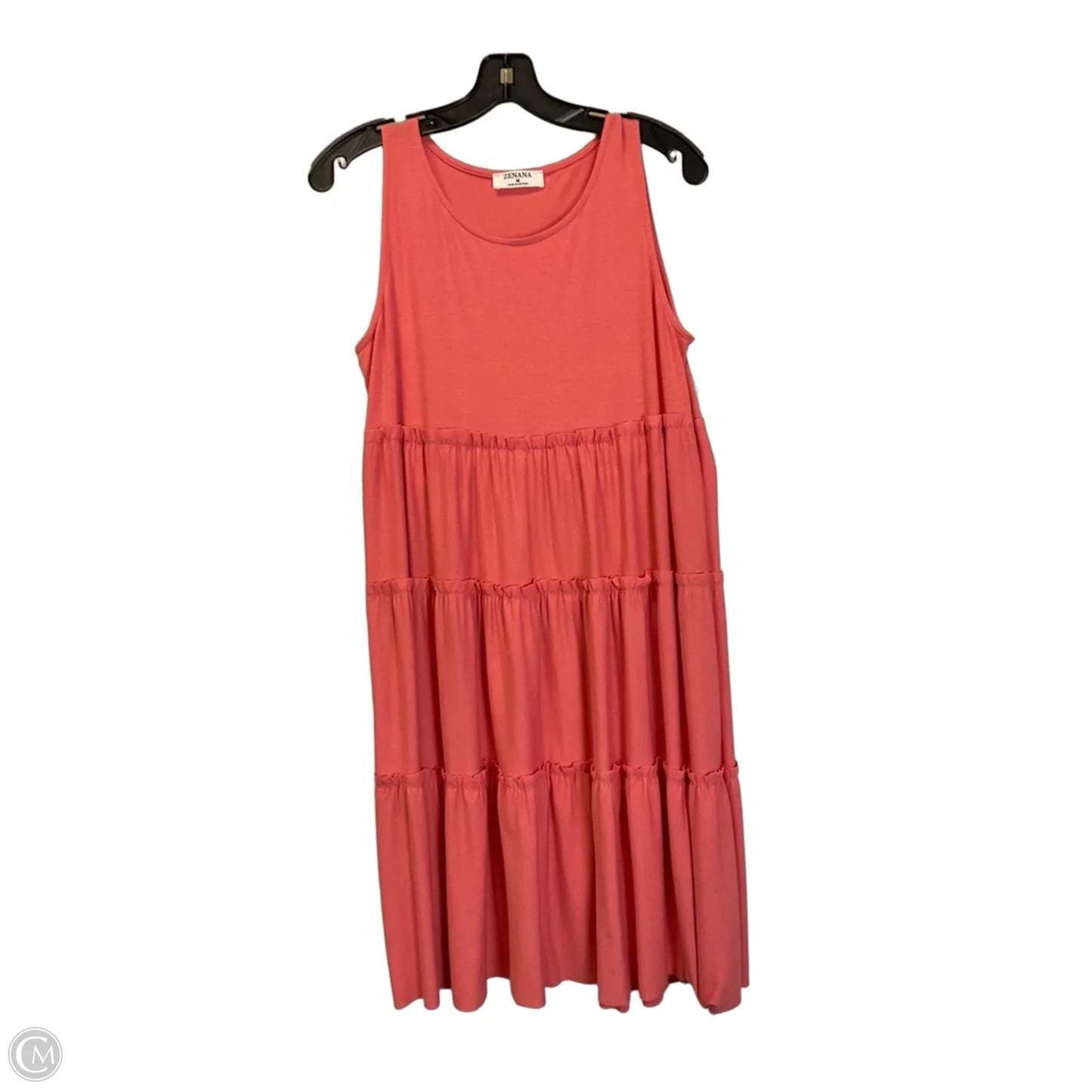 Dress Casual Short By Zenana In Coral, Size: M