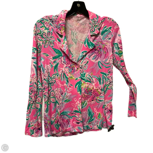 Top Long Sleeve Designer By Lilly Pulitzer In Pink, Size: Xs