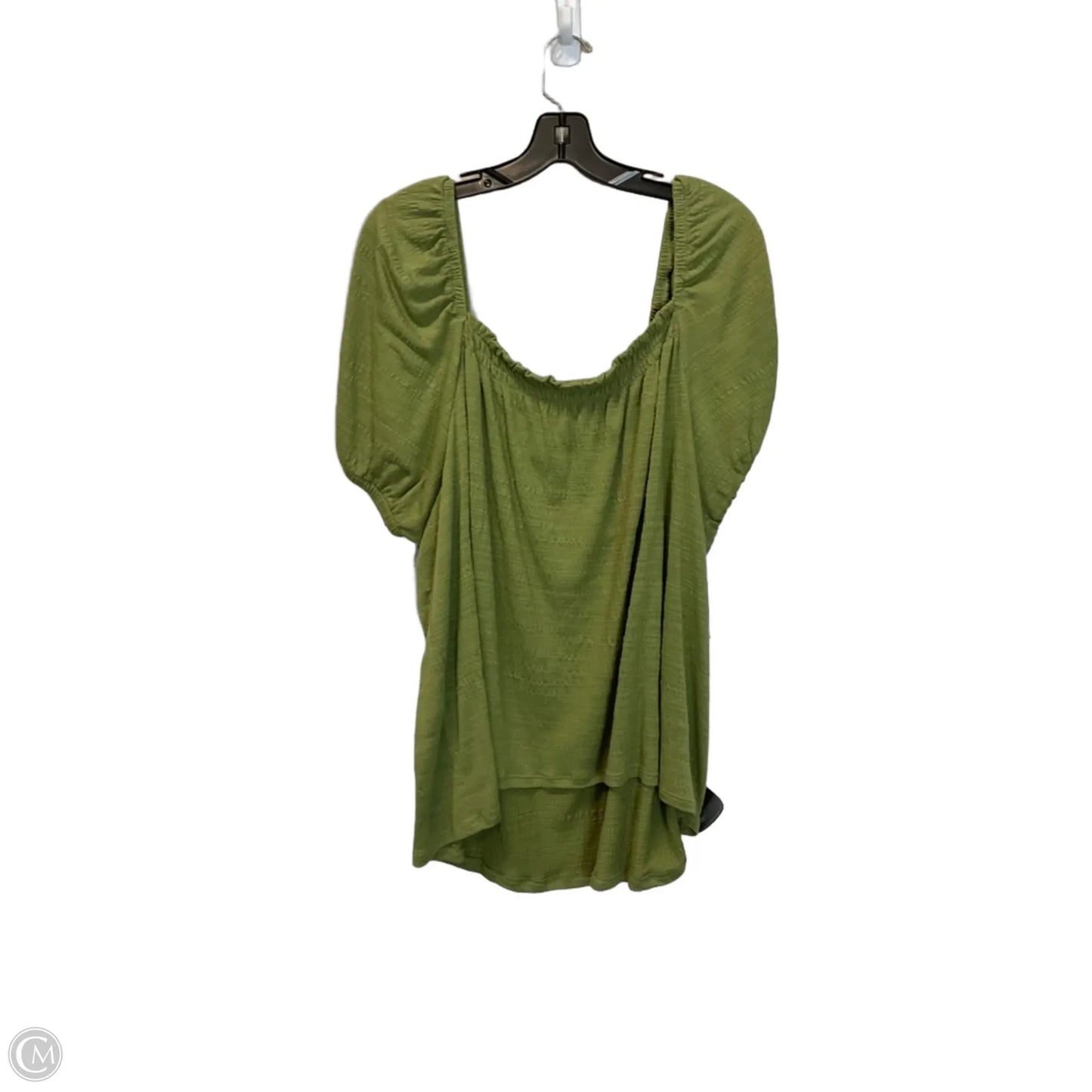 Top Short Sleeve By Wonderly In Green, Size: 3x