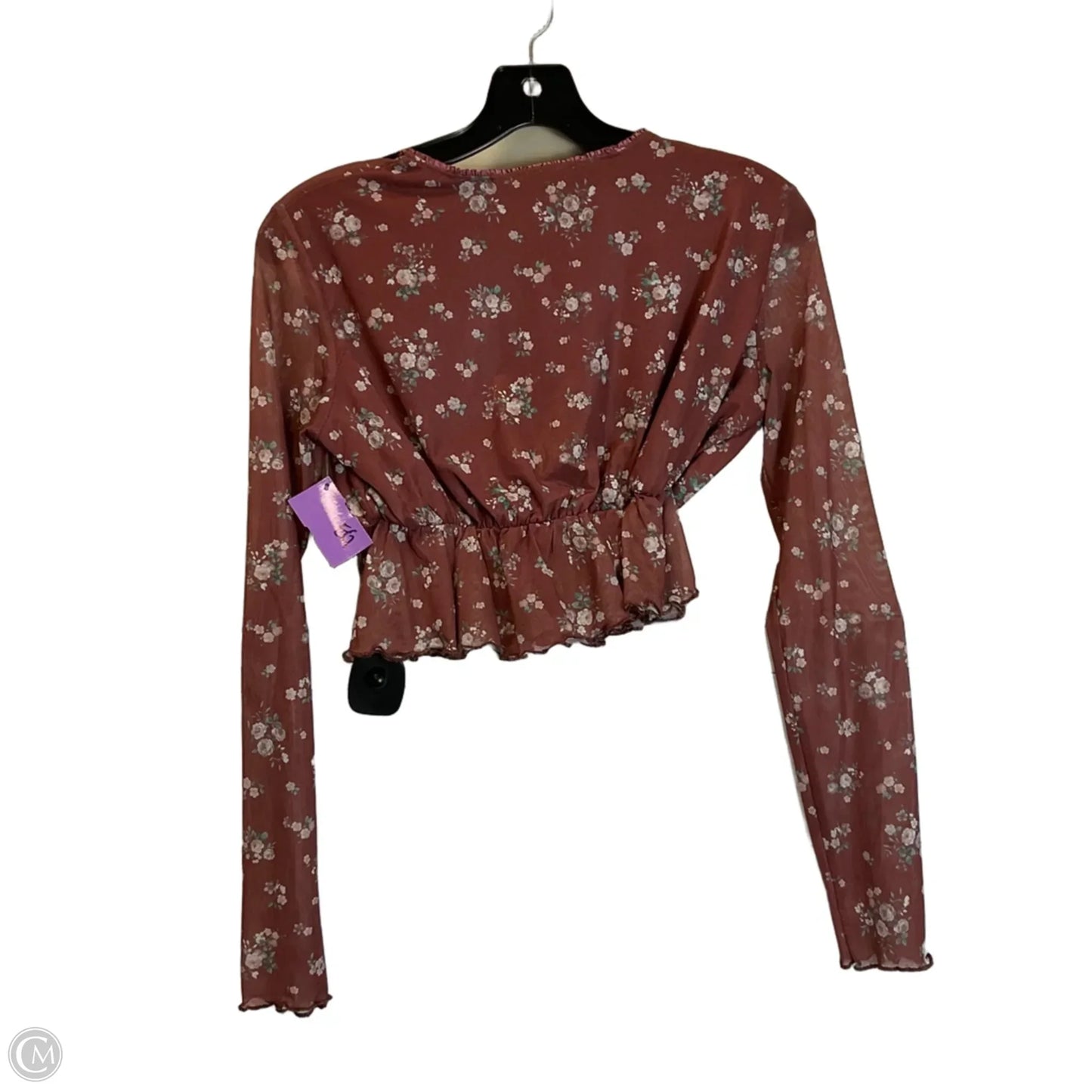 Top Long Sleeve By Altard State In Brown, Size: M