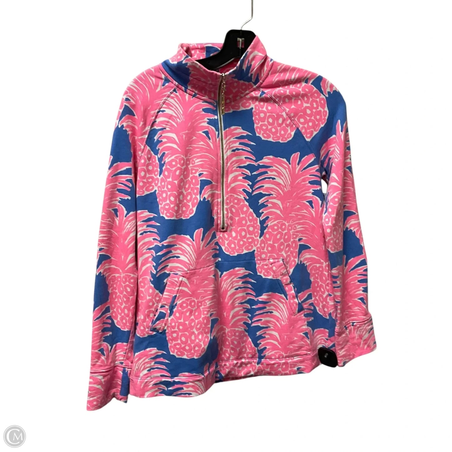 Jacket Designer By Lilly Pulitzer In Blue & Orange, Size: Xs
