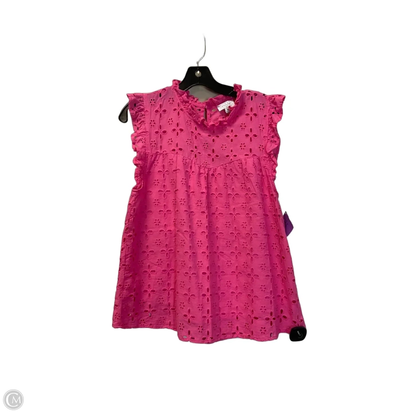Top Sleeveless By Mudpie In Pink, Size: M
