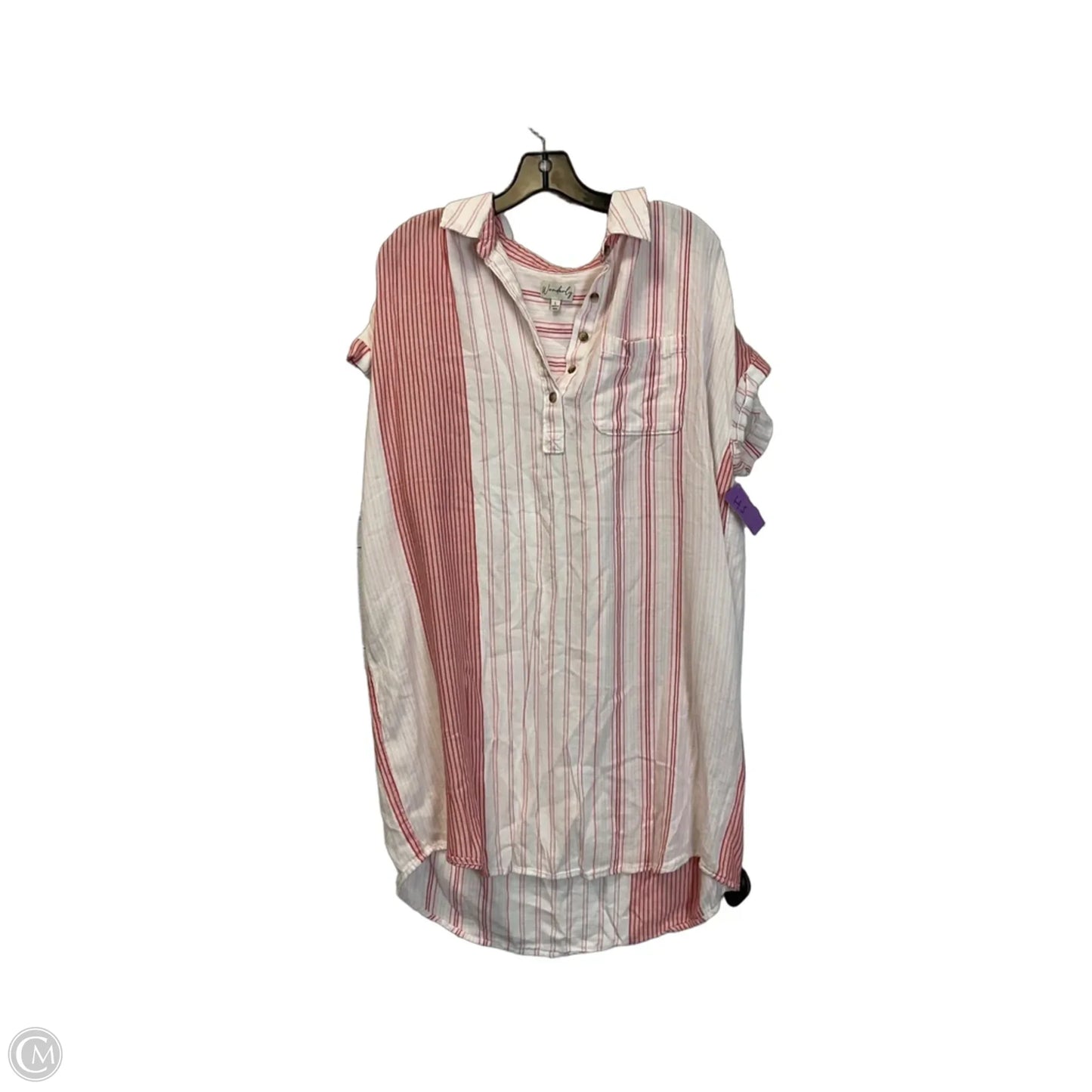 Dress Casual Short By Wonderly In Red, Size: L
