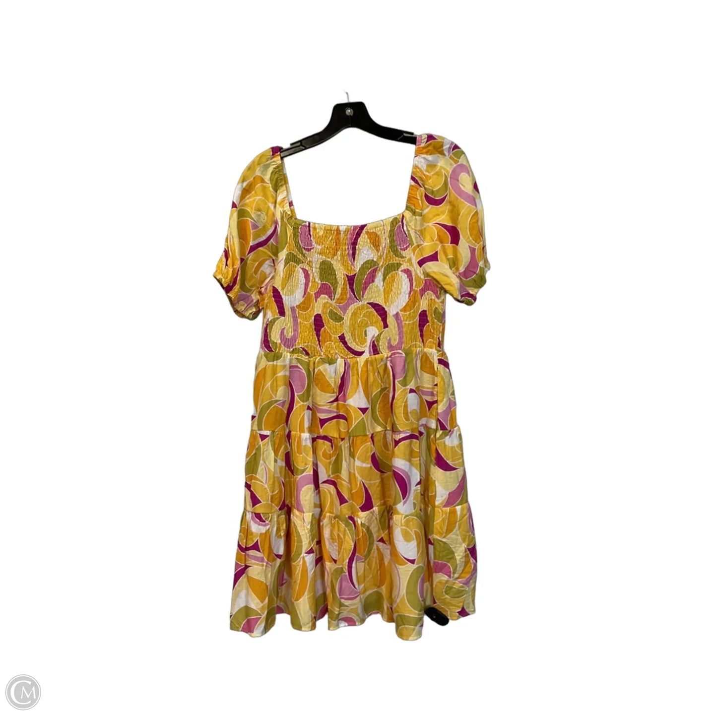 Dress Casual Short By Clothes Mentor In Yellow, Size: L