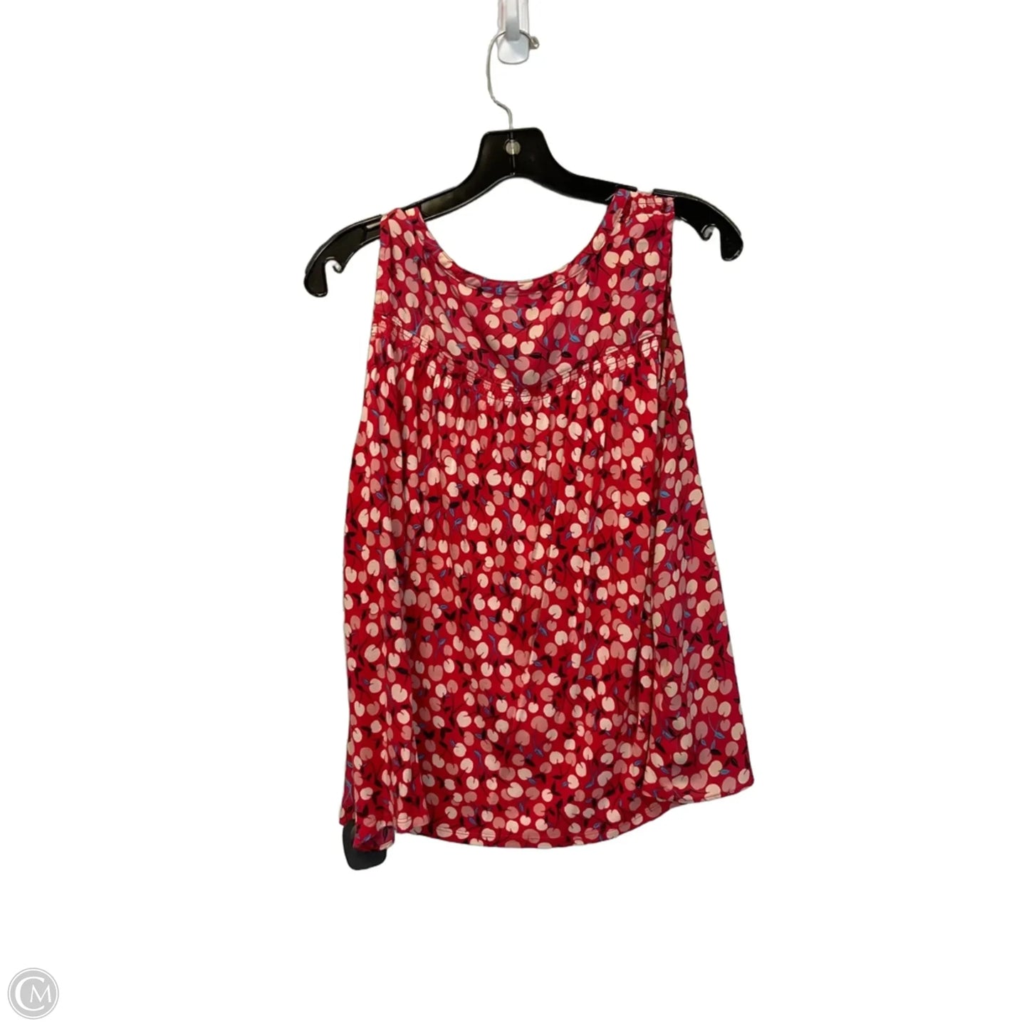 Top Sleeveless By Loft In Red, Size: L