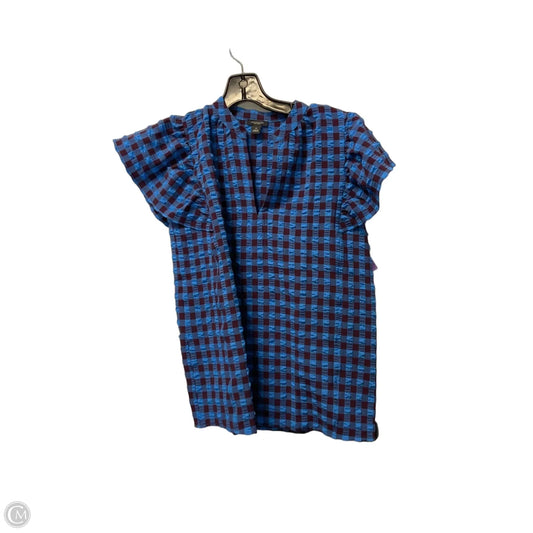 Top Sleeveless By Ann Taylor In Blue & Brown, Size: Xs