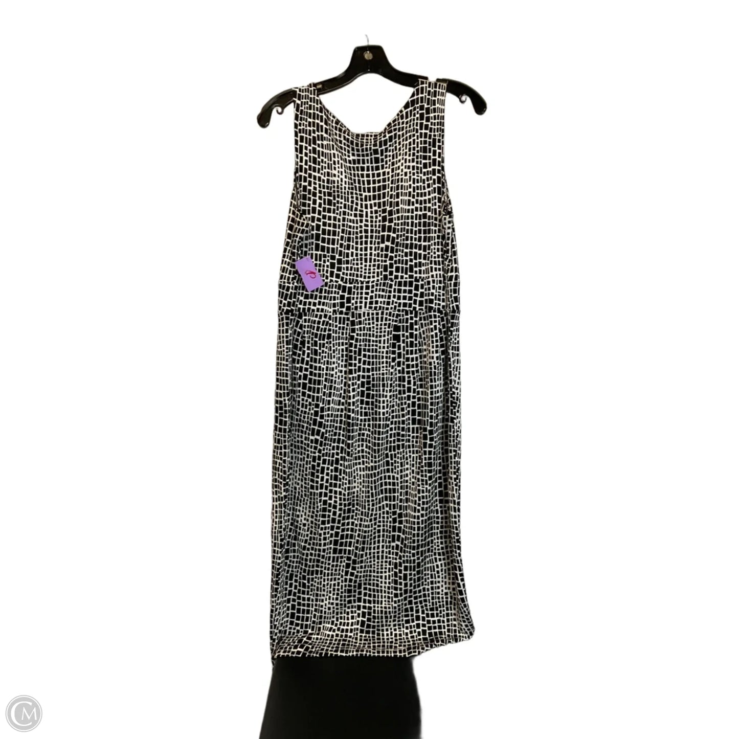 Dress Casual Midi By Kenneth Cole Reaction In Black & White, Size: L