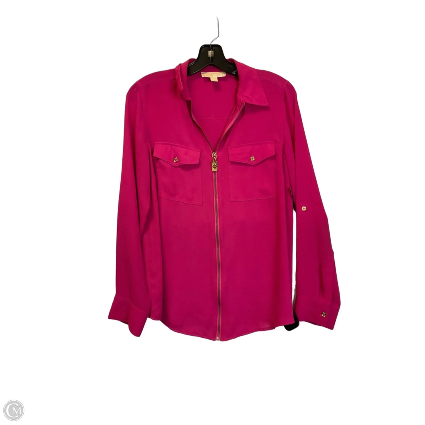 Top Long Sleeve By Michael By Michael Kors In Pink, Size: 4