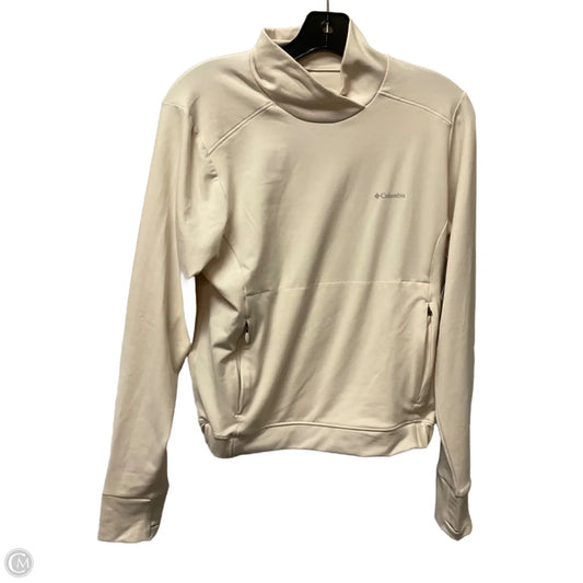 Athletic Sweatshirt Collar By Columbia In Cream, Size: M
