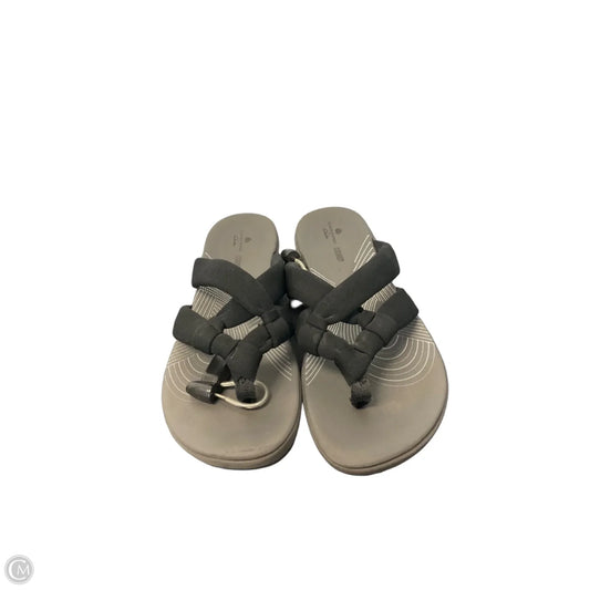 Sandals Flats By Clarks In Black, Size: 9