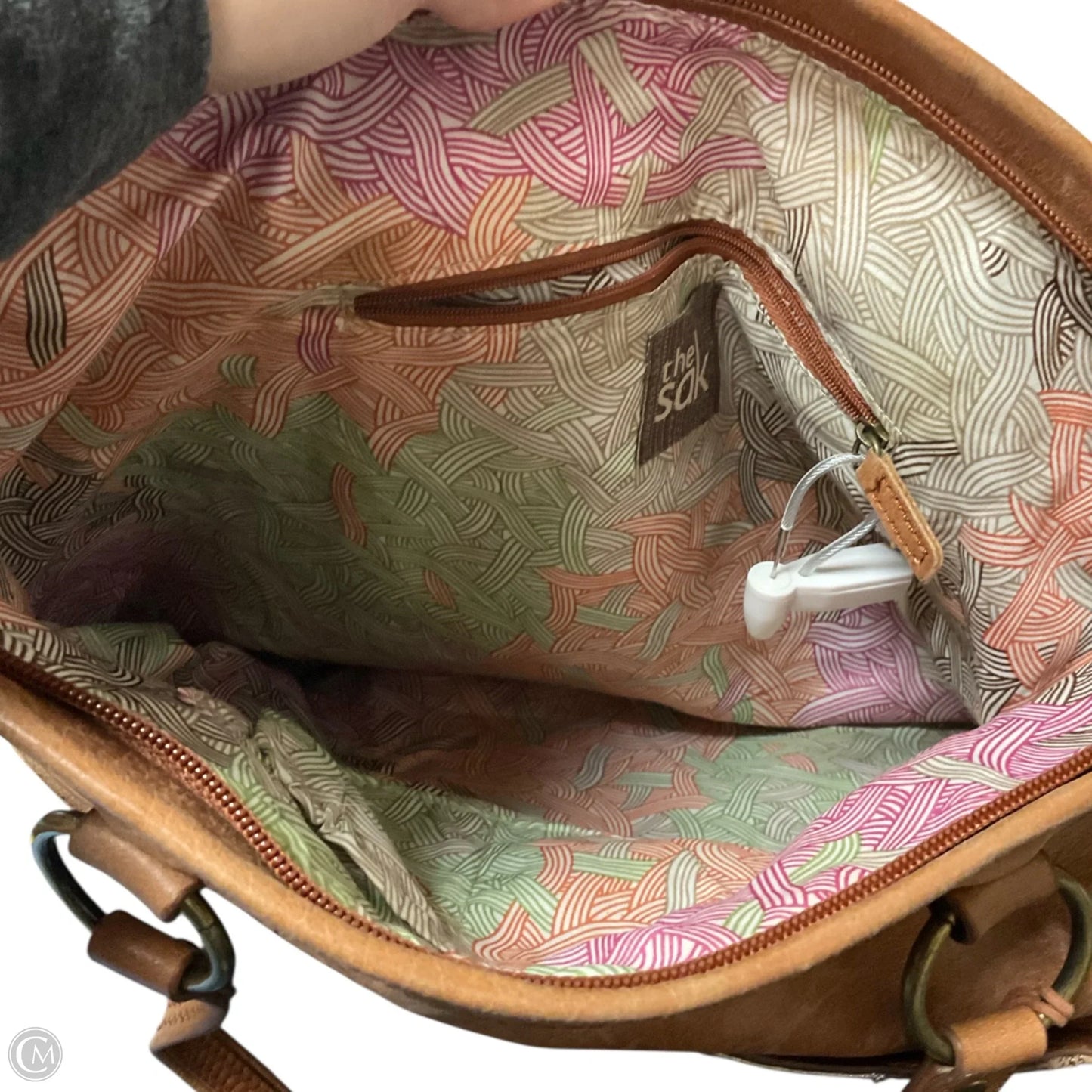 Handbag Leather By The Sak, Size: Large