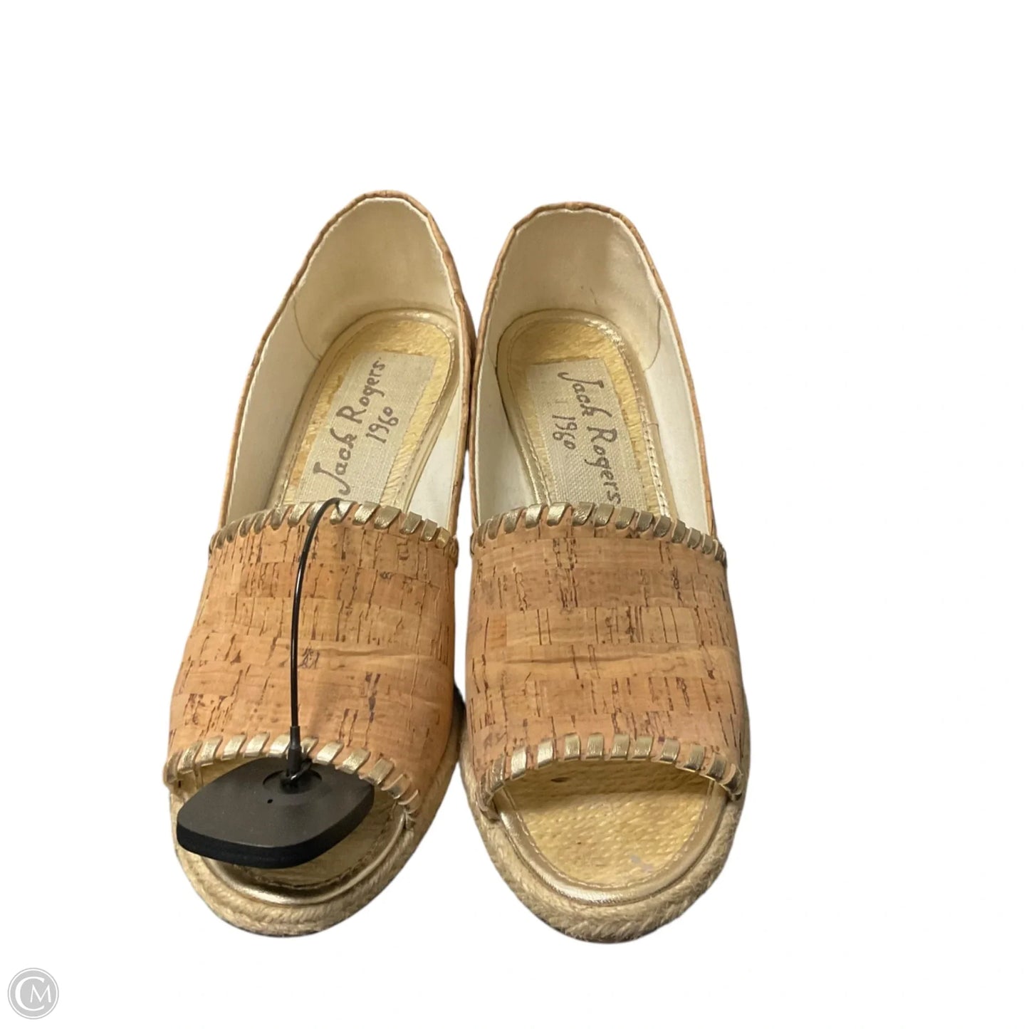 Sandals Heels Wedge By Jack Rogers In Tan, Size: 8
