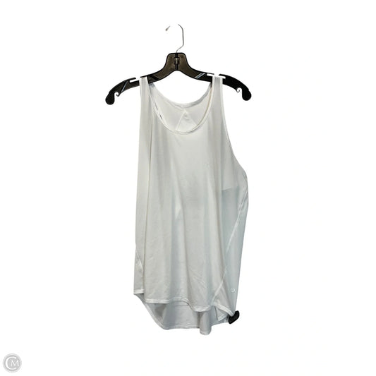 Athletic Tank Top By Lululemon In White, Size: M