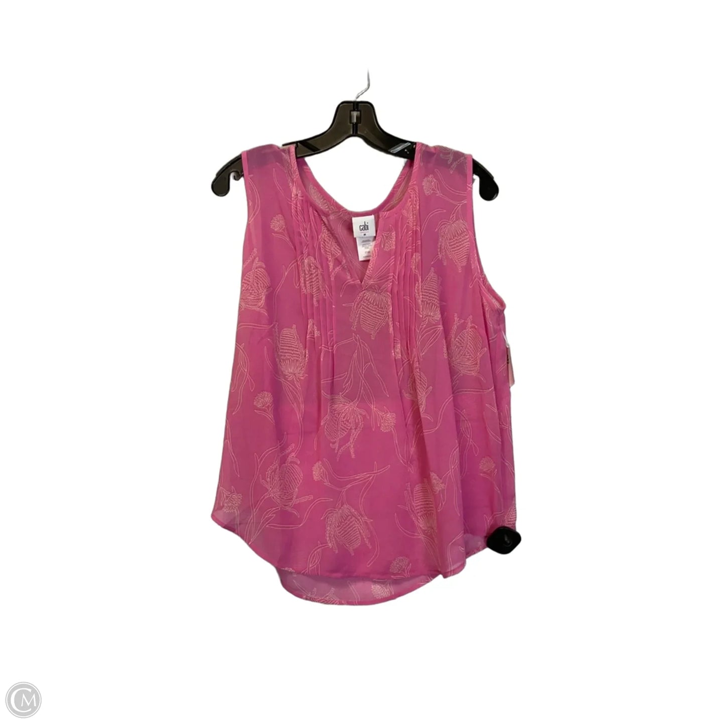 Top Sleeveless By Cabi In Pink, Size: M