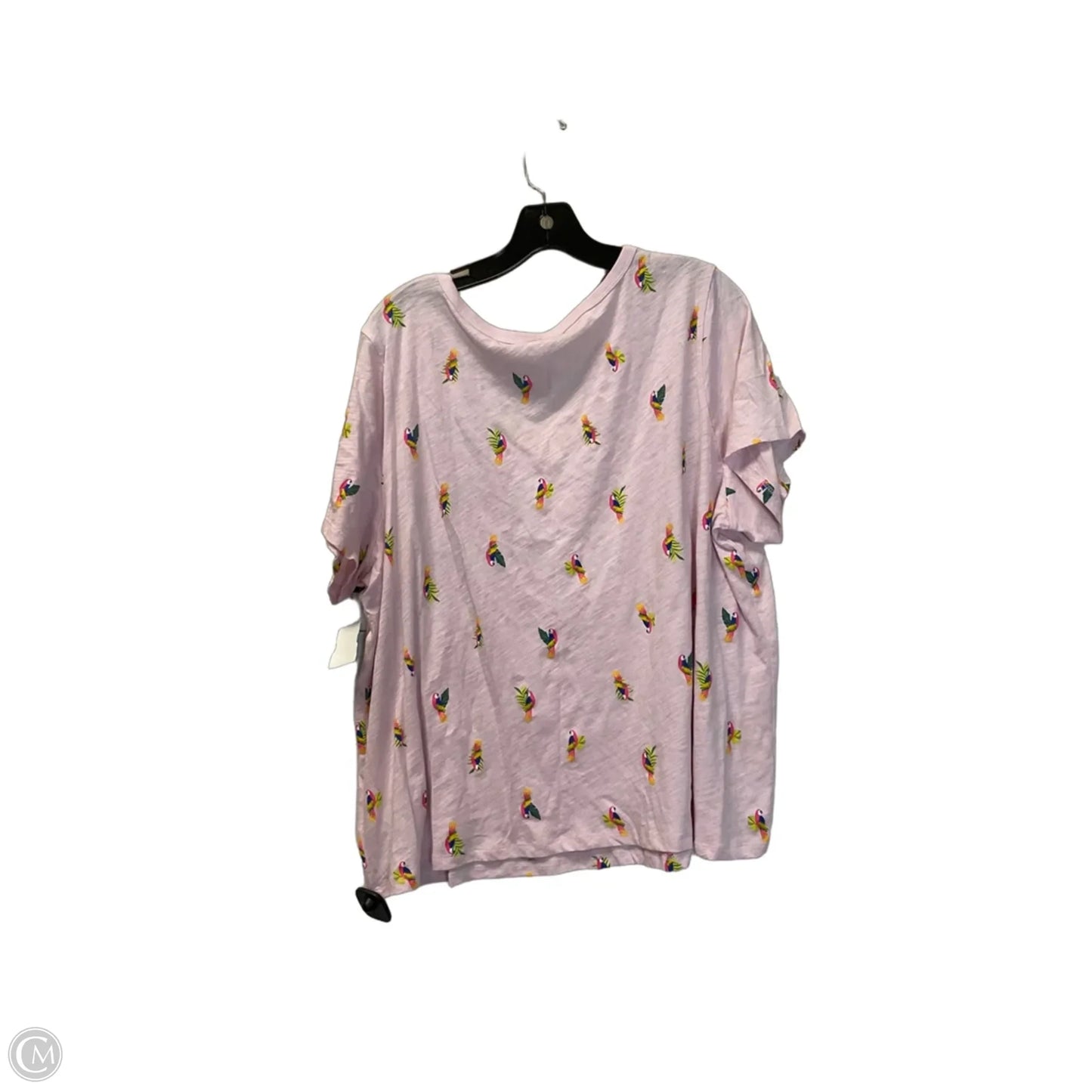 Top Short Sleeve Basic By Old Navy In Pink, Size: 2x