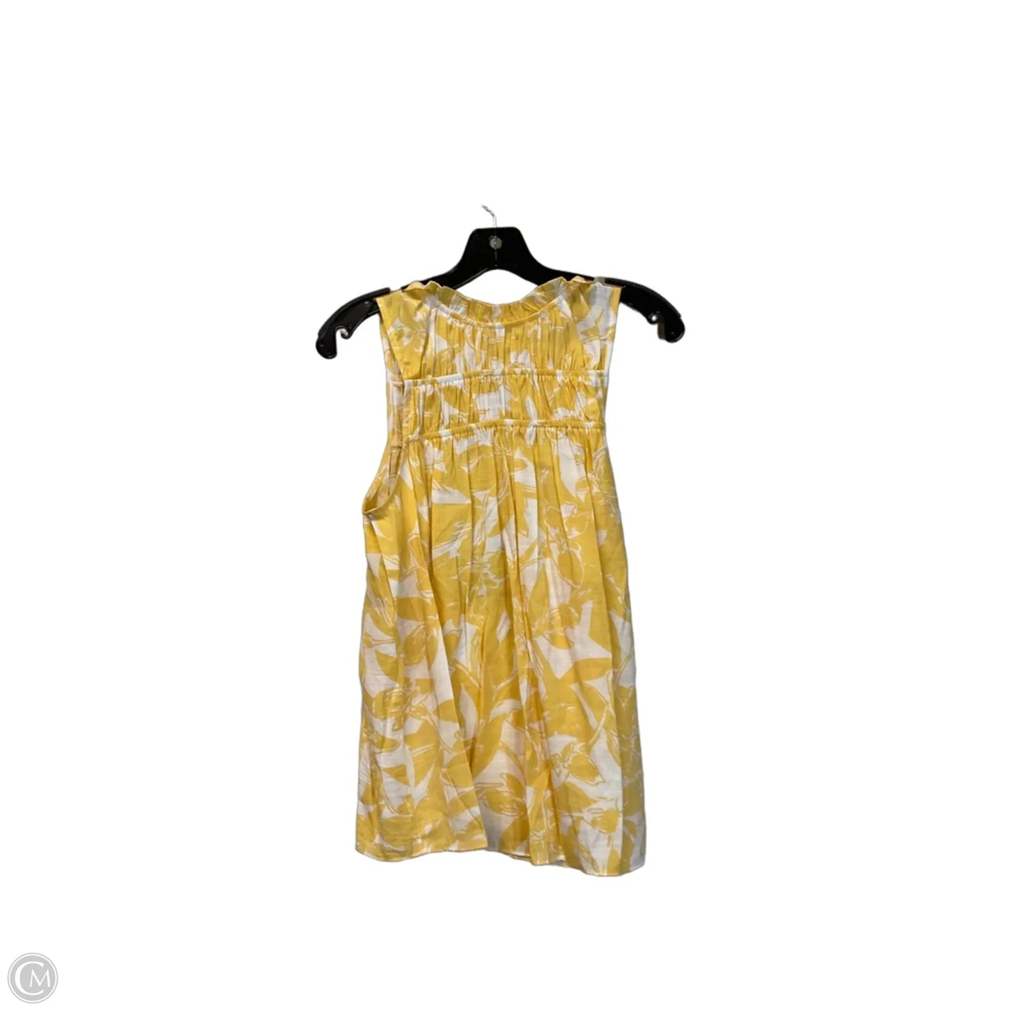 Top Sleeveless By Nine West In Yellow, Size: S