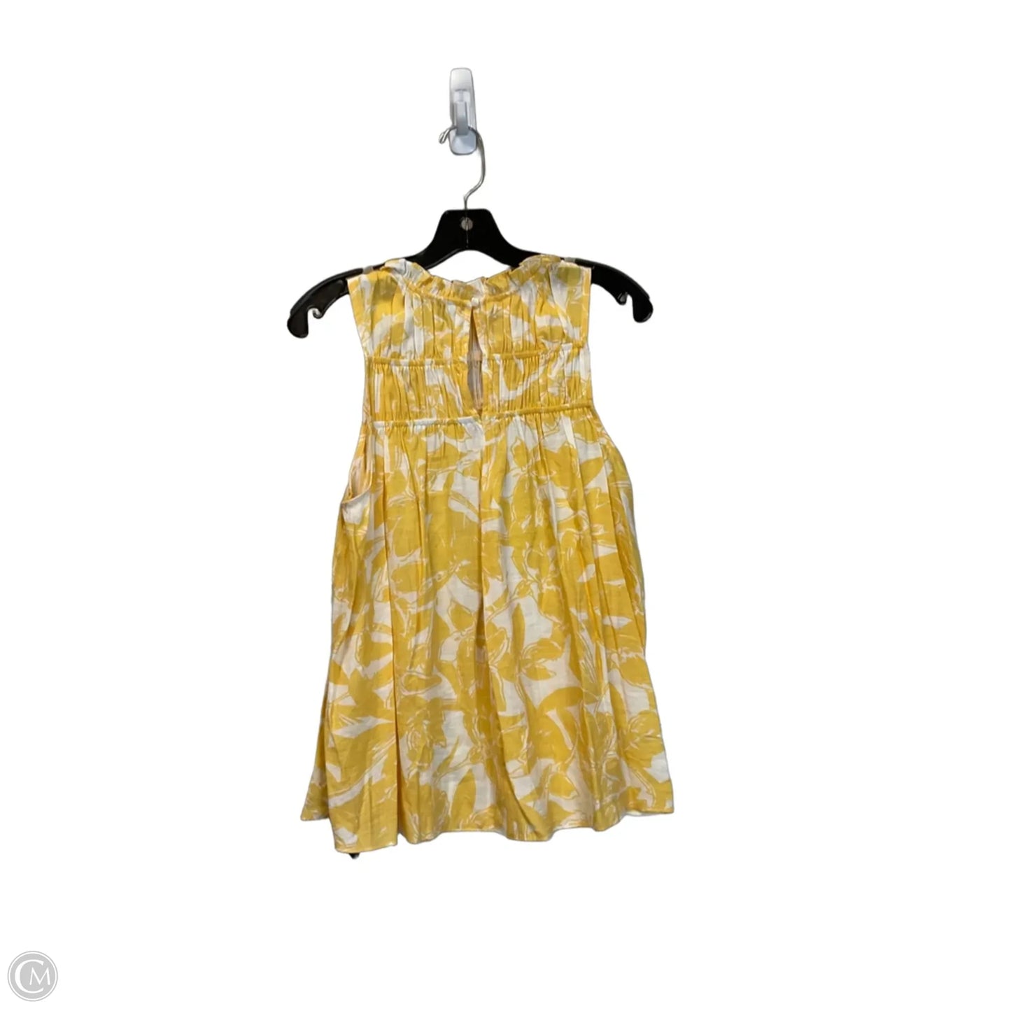 Top Sleeveless By Nine West In Yellow, Size: S
