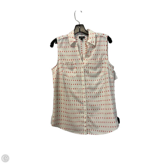 Top Sleeveless By Talbots In Cream, Size: M